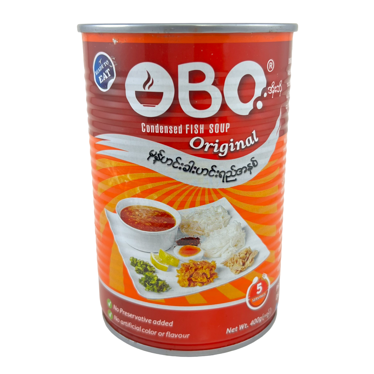 4019 Mohingar (Fish Broth) - (OBO) (400g) အိုးဘိုမုန့်ဟင်းခါးဟင်းရည်အနှစ်ဘူး