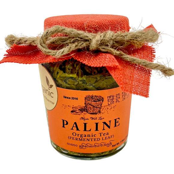 1014 Organic Fermented Tea Leaf (Hot and Sour Flavor) - Paline (200g) ပလိုင်း အော်ဂဲနစ် လက်ဖက်အညွှန့် ချဉ်စပ် (12 pieces/case)