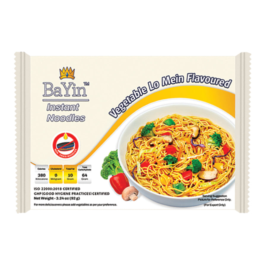 5028 Vegetable Lo Mein Flavoured (Dry) (92g) ဘုရင်-သက်သတ်လွတ်ခေါက်ဆွဲကြော် (၅ ထုတ်တွဲ)