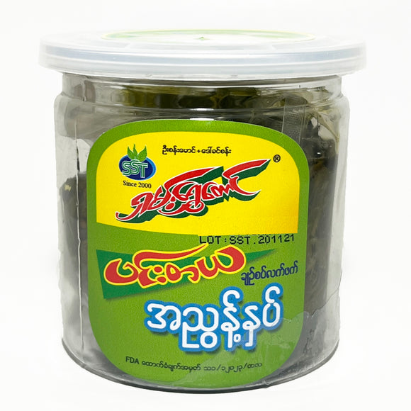 1012 Tea Leaf (PinTaYa) - Shan Shwe Taung (240g) 36pieces/case ရှမ်းရွှေတောင် ပင်းတယ လက်ဖက်အညွှန့်နှပ် ချဉ်စပ် (Spicy)