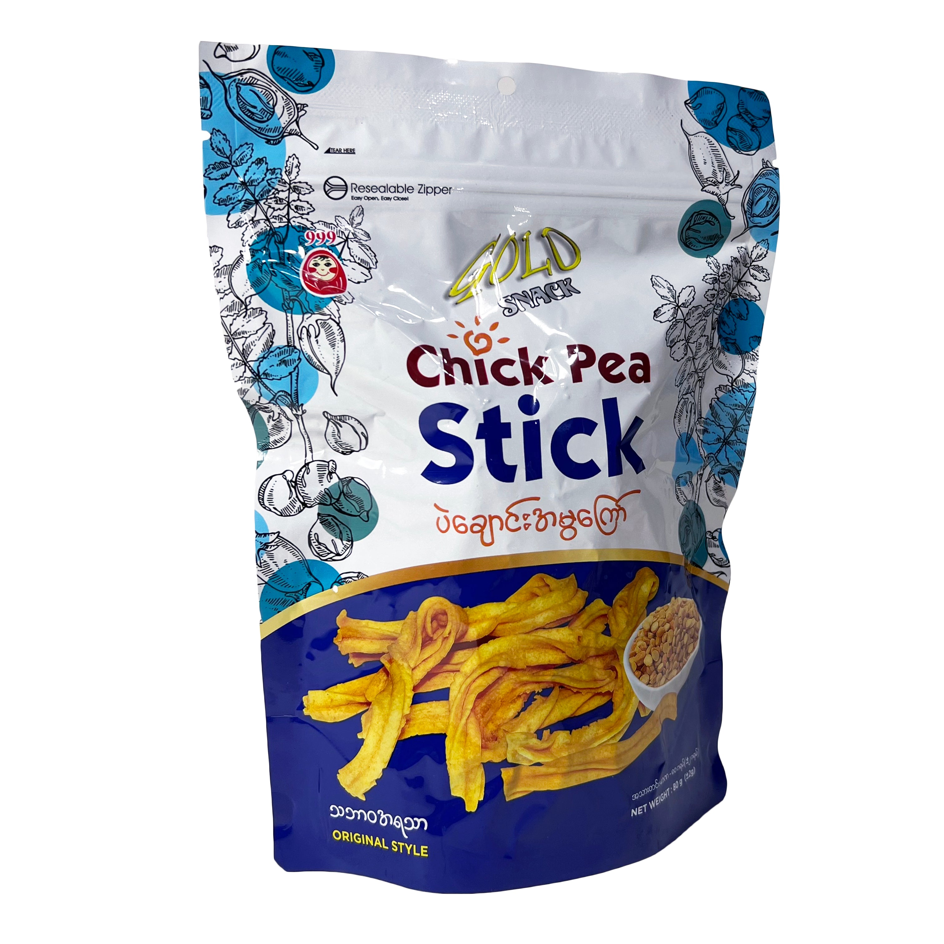 6006 Chickpea Stick (100g) - (ပဲချောင်းအမွကြော်)