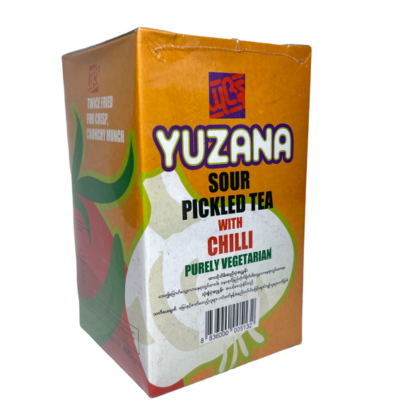 2011 Tea Leaf Salad Kit (Spicy) - Yuzana (495g) 24pieces/case ယုဇန လက်ဖက်နှင့်အကြော် အစပ်ဘူး