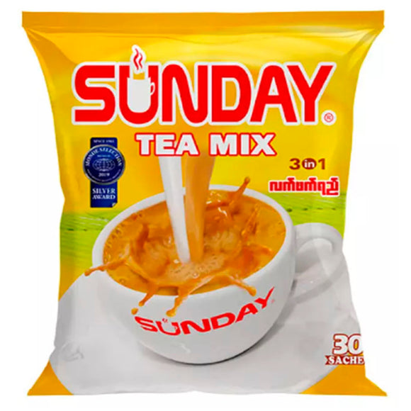 3017 Instant Tea Mix - Sunday (20 x 30s x 25g) 20pieces/case မြန်မာဆန်းဒေး လက်ဖက်ရည်
